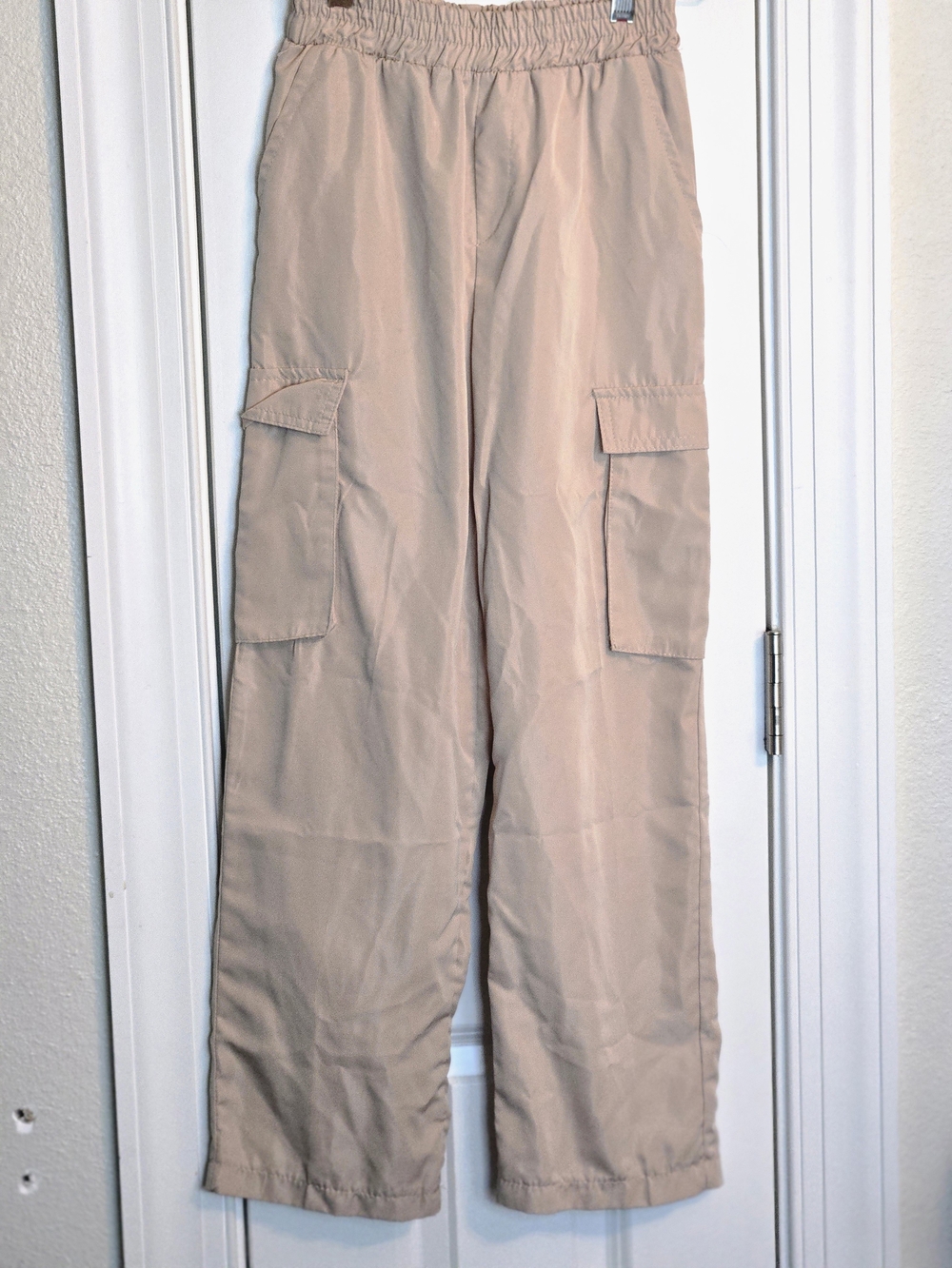 Lucky Brand Girl's Tan Cargo Pants with Elastic Waist